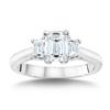 Three-Stone Emerald Cut Diamond Ring (1.36 ctw)