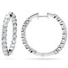 Round Diamond Hoop Earrings (2.95 ctw) 14-kt White Gold