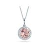 Morganite and Diamond Necklace