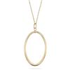 Tapered Flat Oval Pendant