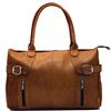 Ashlin Lauretta Leather Satchel (B9224-18-08) - Brown