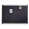 Quartet 3' x 2' Magnetic Fabric Bulletin Board with Aluminum Frame (3413803842)