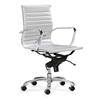 Zuo Lider Low-Back Office Chair (205209) - Silver