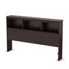 South Shore Cakao Collection Bookcase Double Headboard - Chocolate