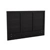 SONAX Plateau Double/Queen Headboard (H-102-LPB) - Black