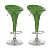 CorLiving Form Fitted Adjustable Bar Stool (B-161-BAD) - Green - Set of 2