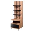 Nexera Eclipse Storage Tower (451306) - Biscotti & Black