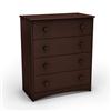 South Shore Angel Collection 4-Drawer Chest - Espresso