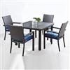 Leisure Design 'Manhattan' Outdoor 5-Piece Dining Set