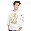 Point Zero® Long Sleeve Chest Printed Crewneck Jersey
