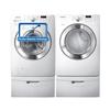 Samsung® 4.1 cu. Ft. Front-Load Washer & 7.3 cu. Ft. Gas Dryer - White