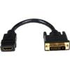 STARTECH 8IN HDDVIFM8IN HDMI TO DVI-D F/M VIDEO CABLE ADAPTER