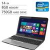 Toshiba Satellite™ L840-080 Bilingual Laptop Intel® Core™ i5-3230M