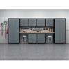 NewAge Products Inc. 10-pc. Heavy-duty Workshop/ Garage Cabinetry In Grey