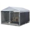 AKC Galvanized Kennel with Wind Screen