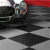 Motofloor® Modular Garage Flooring Black and Alloy Tiles