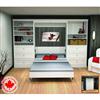 Bestar 3-pc. White Wall Bed Set