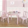 Lindsey Pink Table with 2 Chairs