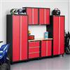 Coleman® 7-pc. Workshop Garage Cabinetry In Red