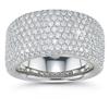 Round Brilliant Pave Diamond Band (1.89 ctw) 18-kt White Gold