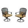 Hampton Bay Millstone Cast Swivel Dining Chairs - 2 Pack