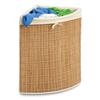 Honey-Can-Do International Bamboo Wicker Corner Hamper