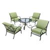 Hampton Bay Trestle Ridge Steel 5 Piece Dining Set