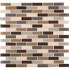 MSI Stone ULC Luxor Valley Brick Patter Glass/Stone Mesh-mounted Mosaic Wall Tile