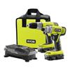 RYOBI 18V Lithium Drill and Impact Driver Kit