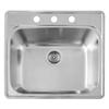 BLANCO Stainless Steel Topmount Laundry Sink, Single Bowl, 3-Hole