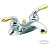 Moen Monticello 2 Handle Bathroom Faucet - Chrome/Polished Brass Finish