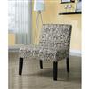 Monarch Specialties Beige / Olive Green Textured Brick Fabric Accent Chair