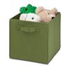 Honey-Can-Do International 4 pack Non-woven foldable cube- green