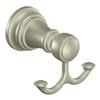 Moen Brushed Nickel Weymouth Double Robe Hook