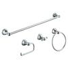 Glacier Bay Mandouri 4-Piece Bath Accessory Kit in Chrome