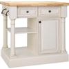 American Classics Vanilla with Brown Glaze Kitchen Island - 36 Inch Wide