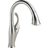 Delta Addison Single-Handle Pull-Down Sprayer Kitchen Faucet in Brilliance Stainless with MagnaTite...