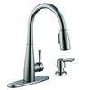 Glacier Bay 900 Series Pulldown Kitchen Faucet With Soap Dispenser In Stainless Steel