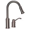 Moen Aberdeen 1 Handle Kitchen Faucet with Matching Pulldown Wand and Soap Dispenser - Oil Rubbe...