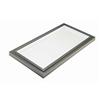 Columbia Skylights Fixed Curb Mount LoE3 Clear Glass Skylight - 2 Feet x 4 Feet With GREY Cap