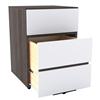 Nexera 2-Drawer Filing Cabinet (224233) - White/Black