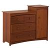 Stork Craft Beatrice 3-Drawer Combo Tower Chest (03585-74C) - Cognac