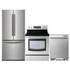 Samsung 21.6 Cu. Ft. French Door Refrigerator with Smooth Top Convection Range & Tall Tu...