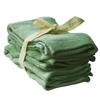 Shoo-Foo Bamboo 4-Piece Face Towel Set (FACET4) - Green