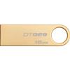 Kingston Technology GE9 16GB USB 2.0 Flash Drive (DTGE9/16GBZ) - Gold