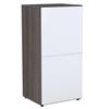 Nexera Allure Closed Storage Module (221233) - White/Ebony