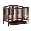 Stork Craft Hollie 4-In-1 Fixed Side Convertible Crib (04550-659) - Espresso