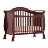 Stork Craft Valentia Fixed Side Convertible Crib (04587-254) - Cherry