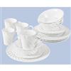Manhattan Heights 16-Piece Porcelain Dinnerware Set - Nautilus