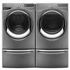Whirlpool® 5.0 cu. Ft. Front-Load Steam Washer & 7.4 cu. Ft. Steam Gas Dryer - Chrome Shadow